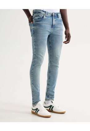 Jeans Skinny Tono Claro  Para Hombre Azul Seven Seven