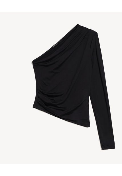Camiseta Para Mujer Manga Larga Moda Color Negro Marca Seven Seven #28096338