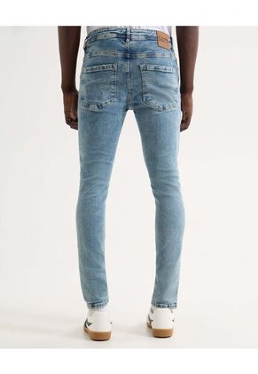 Jeans Skinny Tono Claro  Para Hombre Azul Seven Seven