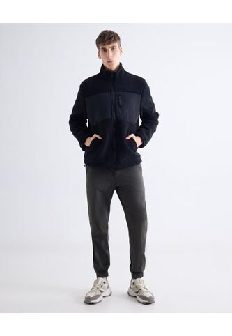 Jogger Con Pretina Encauchada  Para Hombre Gris Seven Seven Seven Seven