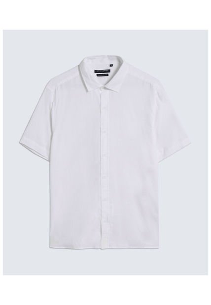 Camisa Para Hombre Manga Corta  Color Crudo Marca Seven Seven #45011994