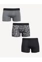 Set X3 Boxers Stretch Corto X3 Para Hombre Negro Seven Seven de Seven Seven