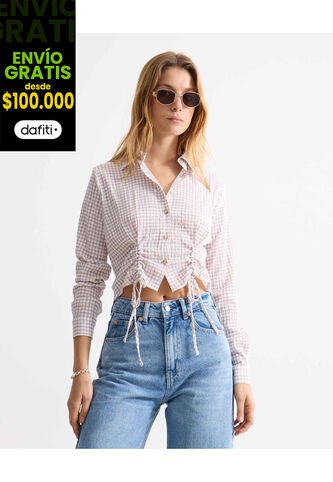 Blusa Para Mujer Manga Larga Color Blanco Marca Seven Seven #28124083 Seven Seven