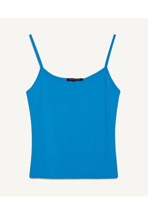 Camiseta Para Mujer Manga Sisa Color Azul Pastel Marca Seven Seven #28095417