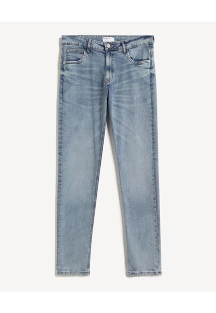 Jean Slim Fit Tono Medio  Para Hombre Azul Seven Seven