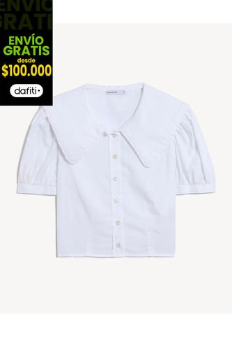 Blusa Para Mujer Manga Corta Color Crudo Marca Seven Seven #28124081 Seven Seven