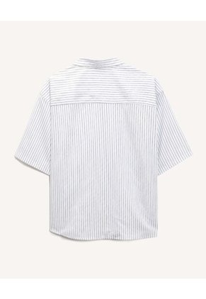 Camisa Para Hombre Manga Corta Con Bolsillo Cuello Casual M Color Marfil Marca Seven Seven #45012226