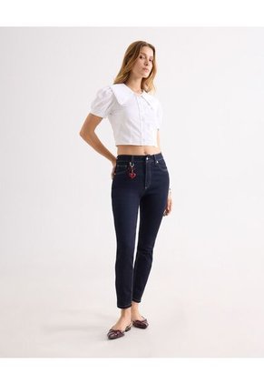 Blusa Para Mujer Manga Corta Color Crudo Marca Seven Seven #28124081