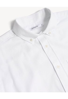 Camisa Para Hombre Manga Larga Con Bolsillo Cuello Button D Color Crudo Marca Seven Seven #45012225