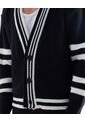 Saco  Para Hombre Cardigan Color Negro Marca Seven Seven #45330267 de Seven Seven