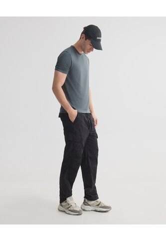Jogger Cargo  Para Hombre Negro Seven Seven Seven Seven