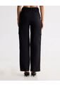 Pantalón Cargo Recto Con Bolsillos  Para Mujer Negro Seven Seven de Seven Seven