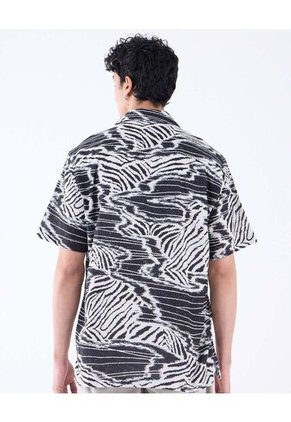 Camisa Para Hombre Manga Corta  Color Negro Marca Seven Seven #45012071