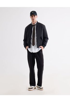 Pantalón Straight Sastrero Para Hombre Negro Seven Seven