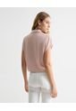 Camisa Cropped Con Bolsillo  Para Mujer Rosado Seven Seven de Seven Seven