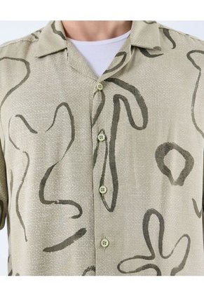 Camisa Para Hombre Manga Corta Color Verde Claro Marca Seven Seven #45012092