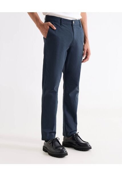 Pantalón Chino Regular  Para Hombre Azul Seven Seven