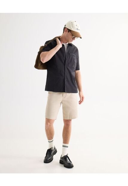 Short Chino Básico  Para Hombre Beige Seven Seven