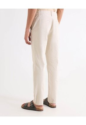 Pantalón Chino Regular En Drill  Para Hombre Crudo Seven Seven