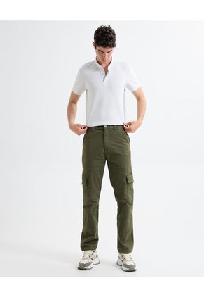 Polo Para Hombre Cuello Mao  Color Gris Claro Marca Seven Seven #45110877