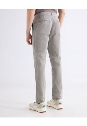 Pantalón Chino Regular  Para Hombre Gris Seven Seven