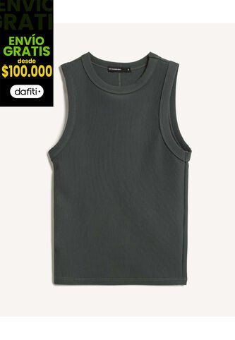 Camiseta Para Mujer Manga Sisa Cuello Redondo Color Verde Marca Seven Seven #28096390 Seven Seven