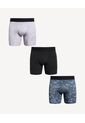 Pack X3 Bóxer Medio X3 Para Hombre Negro Seven Seven de Seven Seven