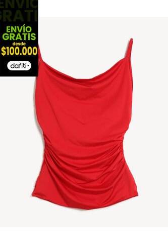 Camiseta Para Mujer Manga Sisa Moda Color Rojo Marca Seven Seven #28096482 Seven Seven