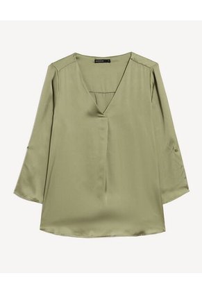 Blusa Para Mujer Manga 3/4 Color Verde Marca Seven Seven #28124089