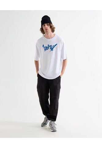 Pantalón Parachute Multipocket  Para Hombre Negro Seven Seven Seven Seven
