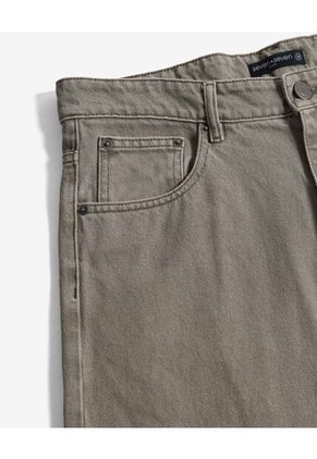 Jean Straight Verde Oliva Para Hombre Verde Seven Seven