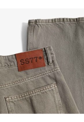 Jean Straight Verde Oliva Para Hombre Verde Seven Seven