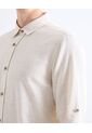 Camisa Regular Rústica  Para Hombre Crudo Seven Seven de Seven Seven