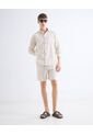 Camisa Regular Rústica  Para Hombre Crudo Seven Seven de Seven Seven