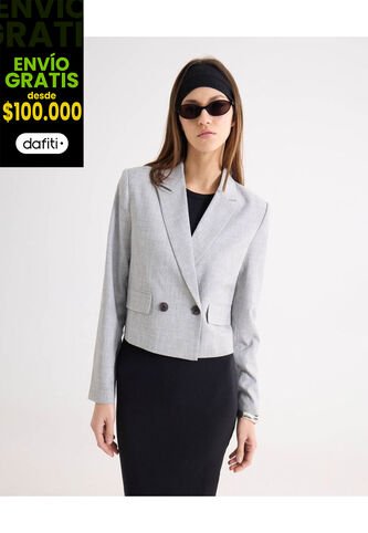 Blazer Para Mujer  Color Gris Marca Seven Seven #28400055 Seven Seven