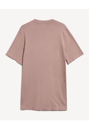 Camiseta De Punto Con Cuello Mao  Para Hombre Taupe Seven Seven