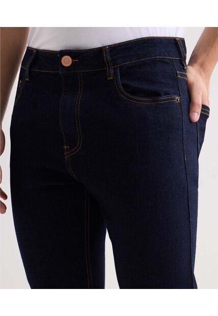 Jeans Slim Tono Oscuro  Para Hombre Azul Seven Seven