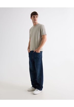 Camiseta Oversize Con Bordado Dragón  Para Hombre Arena Seven Seven