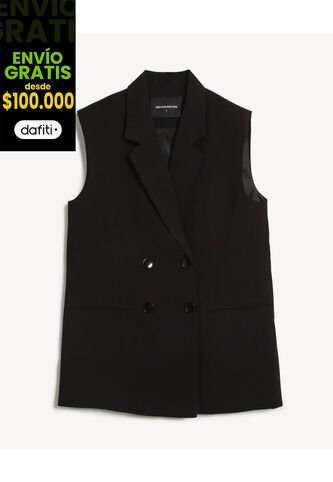 Chaleco Para Mujer Acolchado Color Negro Marca Seven Seven #28250151 Seven Seven