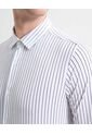 Camisa A Rayas  Para Hombre Blanco Seven Seven de Seven Seven