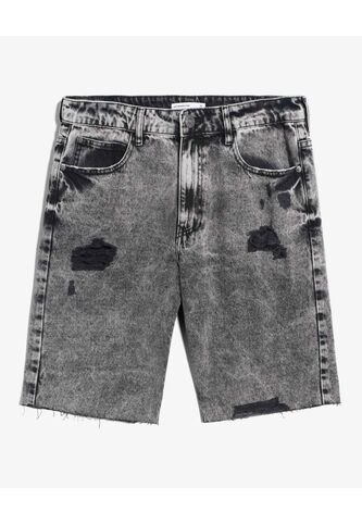 Bermuda En Denim Con Desgastes  Para Hombre Gris Seven Seven Seven Seven