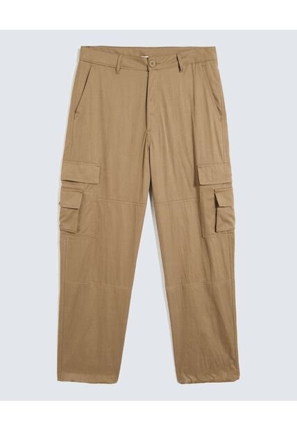 Pantalón Multipocket  Para Hombre Café Seven Seven