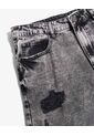 Bermuda En Denim Con Desgastes  Para Hombre Gris Seven Seven de Seven Seven