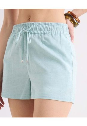 Short Para Mujer Multiusos Plano Color Azul Marca Seven Seven #28191095