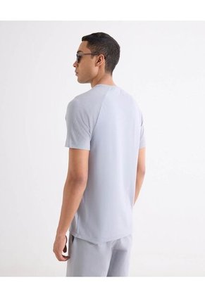 Camiseta Oversize Texturizada  Para Hombre Azul Seven Seven