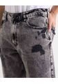 Bermuda En Denim Con Desgastes  Para Hombre Gris Seven Seven de Seven Seven