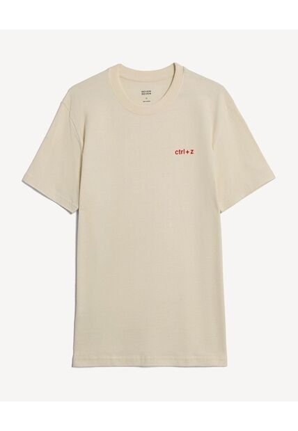Camiseta Regular Con Estampado Ctrl+Z  Para Hombre Arena Seven Seven