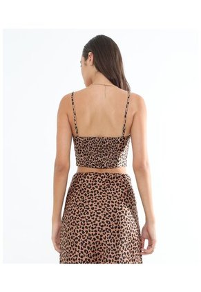 Blusa Para Mujer Manga Sisa Color Camel Marca Seven Seven #28123996