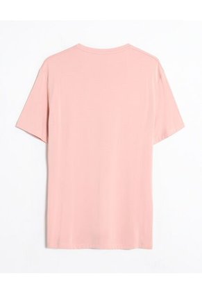 Camiseta Básica Fluida  Para Hombre Rosa Seven Seven