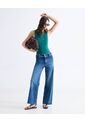 Jean Retro Con Desgastes  Para Mujer Azul Seven Seven de Seven Seven
